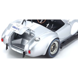 Shelby Cobra 427S/C Silver with White line 1:18