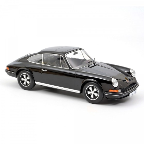 Porsche 911 S 1972 Coupe Black 1:12