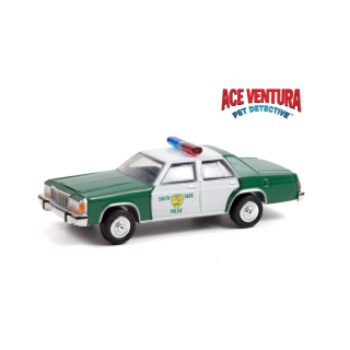 Ford LTD Crown Victoria 1983 Miami Police "Ace Ventura" white green 1:64