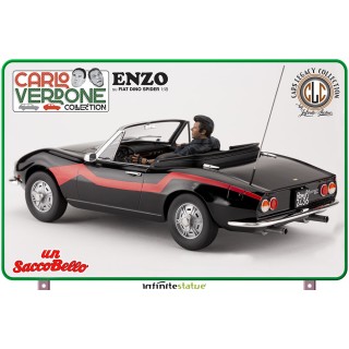 Fiat Dino Spider con Enzo "Un Sacco Bello" 1980 Carlo Verdone 1:18
