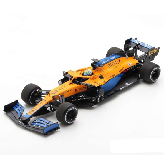 McLaren Mercedes MCL35M F1 Winner Italy GP 2021 With pit Board Daniel Ricciardo 1:18