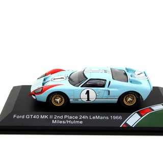 Ford GT40 MKI Shelby American Inc. 2nd 24h LeMans 1966 Ken Miles - Denny Hulme 1:43