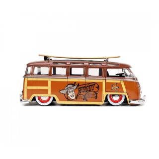 Volkswagen T1 Samba MiniBus 1962 with Woody Toy Story Figure 1:24