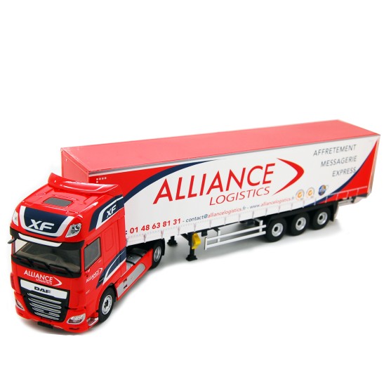 DAF XF480 2018 Truck Telonato "Alliance Logistics Transports" 1:43