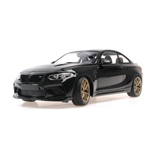BMW M2 CS (F87) Coupé 2020 Black Metallic - Golden Wheels 1:18