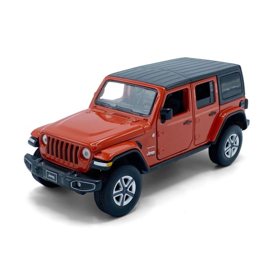 Jeep Wrangler Sahara Unlimited 2017 Orange 1:32
