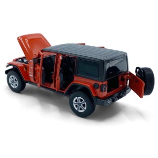Jeep Wrangler Sahara Unlimited 2017 Orange 1:32
