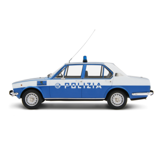 Alfa Romeo Alfetta 1.8 1975 "Polizia Stradale " Scudo Largo Azzurro 1:18