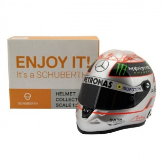 Michael Schumacher Casco Schuberth 300th GP 2012 Spa Franchorchamps 2012 GP Belgio Amg Mercedes Petronas 1:2
