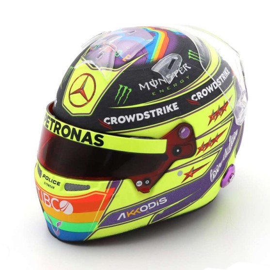 Lewis Hamilton Casco Bell Helmet F1 Canada GP 2022 Mercedes Amg Pet