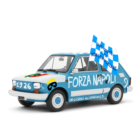 Fiat 126 Personal Forza Napoli 3° Scudetto Azzurro - Bianco 1:18