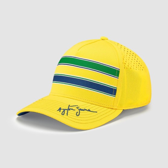 Ayrton Senna Cappello Stripe Baseball