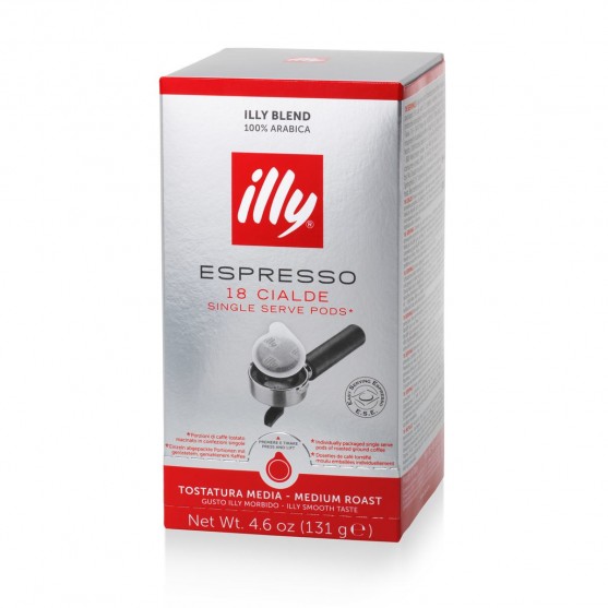 Illy Espresso Caffè in Cialde E.S.E. Monodose Tostatura Media 18 pz