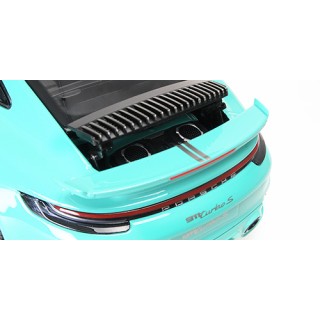 Porsche 911 (992) Turbo S Coupé Sport Design Paket 2021 Light Green 1:18