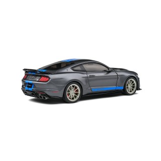 Shelby Mustang GT500 KR 2022 silver grey metallic - blue 1:18