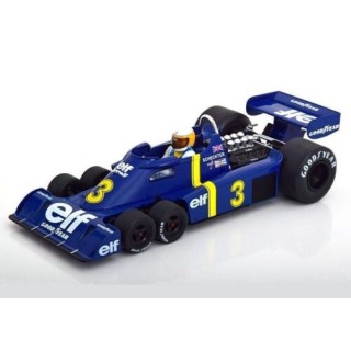 Tyrrell P34 Elf 3 Sei Ruote Pole e Vittoria GP Svezia 1976 Jody Scheckter 1:18