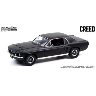 Ford Mustang Coupe 1967 Matte Black "Creed 2015 Adonis Creed's" 1:18