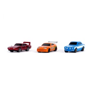 "Fast & The Furious" Nano Hollywood Rides 3pz pack B 1:65