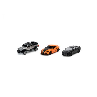 "Fast & The Furious" Nano Hollywood Rides 3pz pack C 1:65