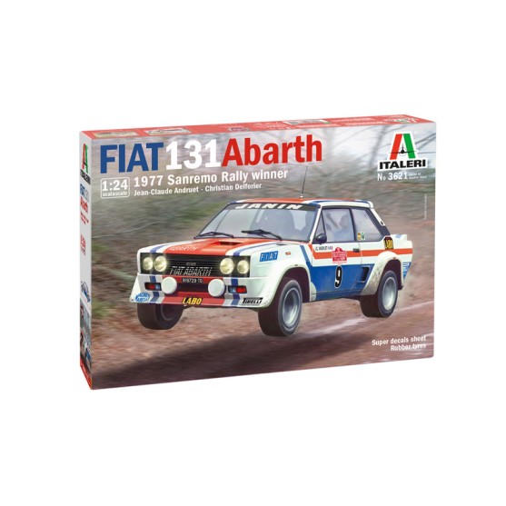 Fiat 131 Abarth 1977 Sanremo Rally Winner Rally Kit 1:24