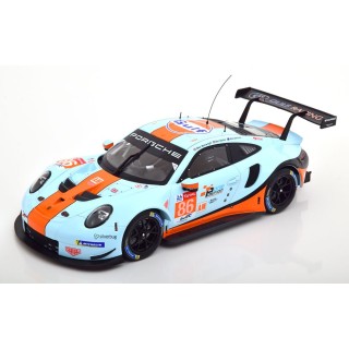 Porsche 911 (991) RSR Gulf Racing 24h LeMans 2018 Mike Wainwright - Ben Barker - Alex Davison 1:18
