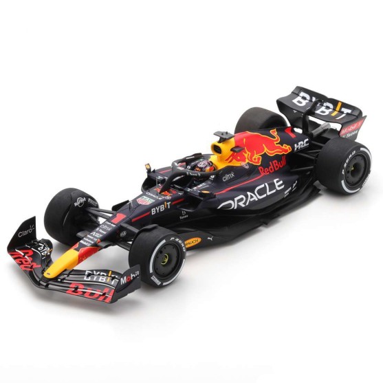 Red Bull Oracle Red Bull Racing RB18 Winner Miami GP 2022 Max Verstappen con Vetrina 1:18