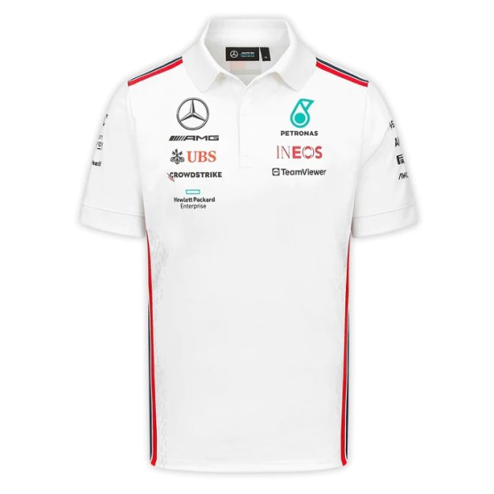 Mercedes-AMG Petronas F1 2023 Team Polo White
