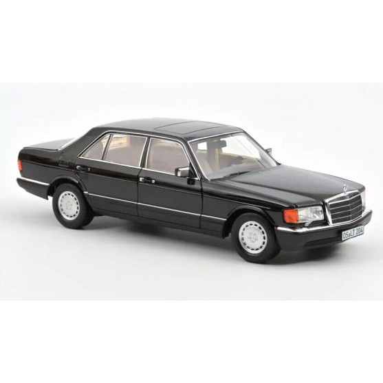 Mercedes-Benz 560 SEL 1990 Black 1:18
