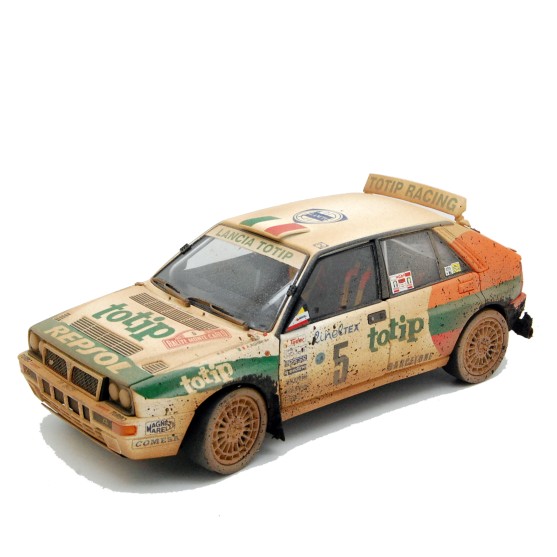 Lancia Delta HF Integrale Jolly Club Totip Racing Rally Monte Carlo 1993 Andrea Aghini - Sauro Farnocchia Mud Version 1:18