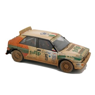 Lancia Delta HF Integrale Jolly Club Totip Racing Rally Monte Carlo 1993 Andrea Aghini - Sauro Farnocchia Mud Version 1:18