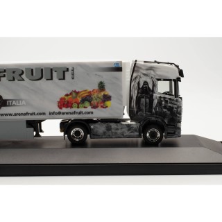 Scania CS 20 HD refrigerated box semitrailer "Arena Fruit" 1:87