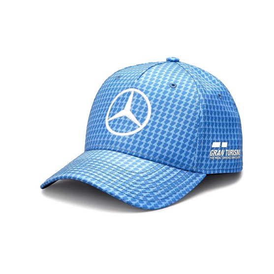 Lewis Hamilton Mercedes AMG F1 2023 Team Baseball Cap Blu