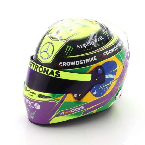 Lewis Hamilton Bell Helmet Mercedes-AMG W13E Brazilian GP 2022 1:5