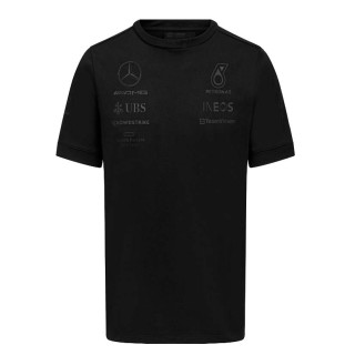 Mercedes Benz AMG Petronas F1 2023 Men's Team Stealth T-Shirt Black