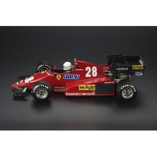Ferrari 126 C3 1983 Fastest lap & Winner German GP with driver figure Rene Arnoux 1:18