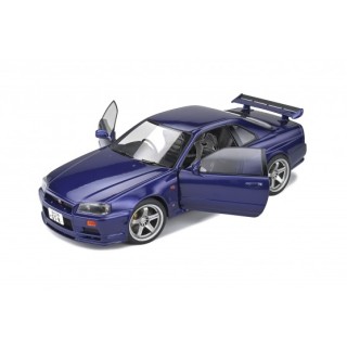 Nissan Skyline GT-R (R34) 1990 violet (midnight purple) 1:18