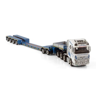Volvo FH4 Globetrotter 8x4 Low Loader 4 axle + Dolly 2 axle 1:50