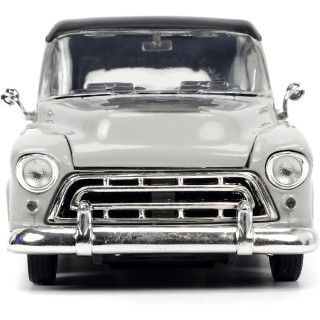 Chevrolet Suburban 1957 "Frankenstein" silver 1:24