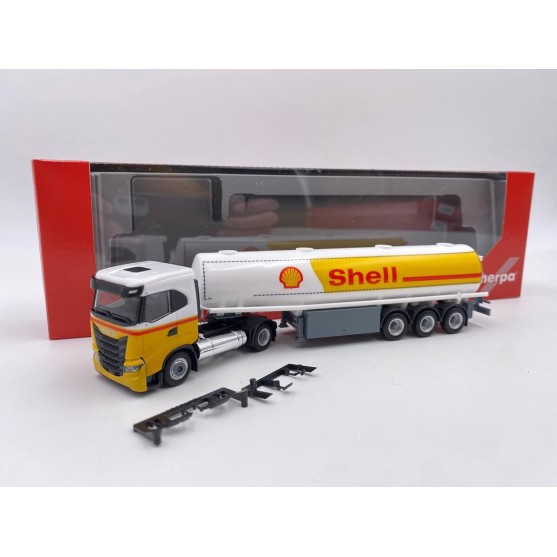 Iveco S-Way ND LNG B.Sz. Shell (NL) white/yellow/red 1:87