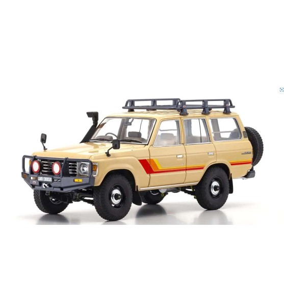 Toyota Land Cruiser 60 1980 Beige with optional parts 1:18
