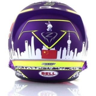 Guanyu Zhou Casco Bell Helmet F1 2023 Alfa Romeo Racing Team 1:2