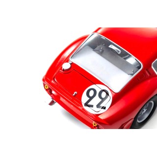 Ferrari 250 GTO 3.0L V12 Coupe Equipe Nationale Belge 3rd 24H Le Mans 1962 Dernier-Beurlys Blaton 1:18