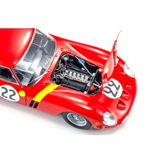 Ferrari 250 GTO 3.0L V12 Coupe Equipe Nationale Belge 3rd 24H Le Mans 1962 Dernier-Beurlys Blaton 1:18