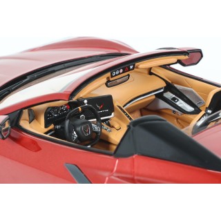 Chevrolet Corvette C8 convertible 2020 Red Metallic 1:18
