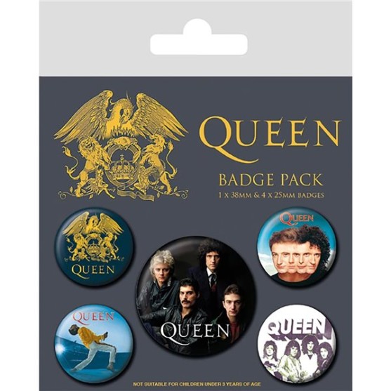 Badge Pack Queen Classic Spille 5pz