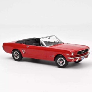 Ford Mustang Convertible 1966 Signal Flare Red 1:18