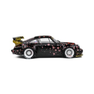 Porsche 911 (964) RWB Rauh-Welt Aoki black - with decor 1:18