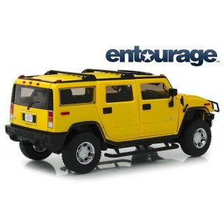 Hummer H2 "Entourage 2004-2011 TV Series" 2003 Yellow 1:18