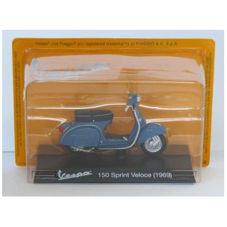 Vespa Piaggio 150 Sprint Veloce 1969 Blue 1:18