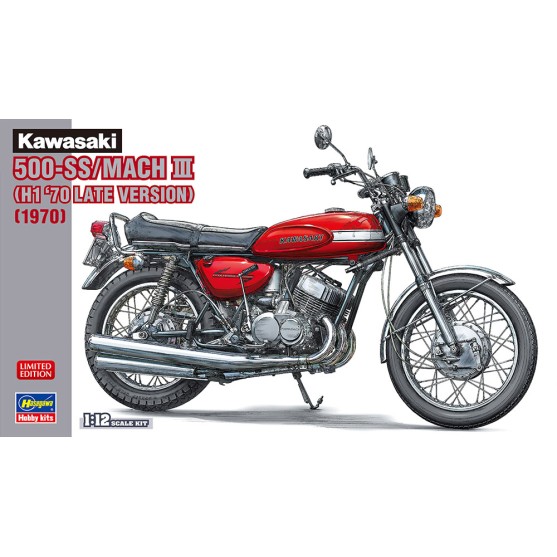 Kawasaki 500-SS/MACH III (H1 '70 Late Version) 1970 Kit Hasegawa 1:12